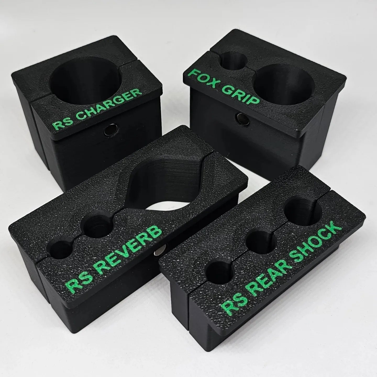 A selection of vice blocks for different suspension brands